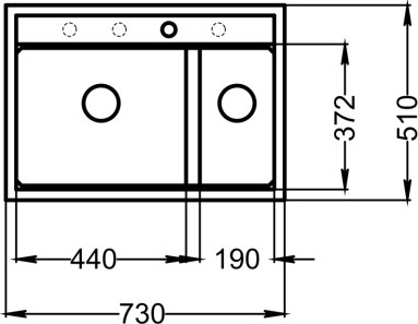 Изображение товара Мойка кухонная GRANULA KS-7302i (арктик)