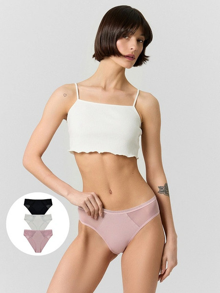 Изображение товара Комплект женских трусов Mark Formelle 412474-3 (р.106, персиковый румянец)