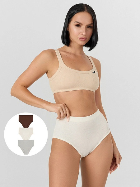 Изображение товара Комплект женских трусов Mark Formelle 412532-3 (р.106, цветочная роса)