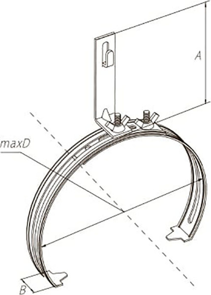 Изображение товара Держатель токоотвода Terrazn Коньковый регулируемый 32300_ОG