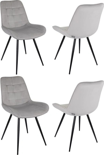 Изображение товара Набор стульев Бюрократ CH-K2 (4шт, светло-серый/Holland 09)