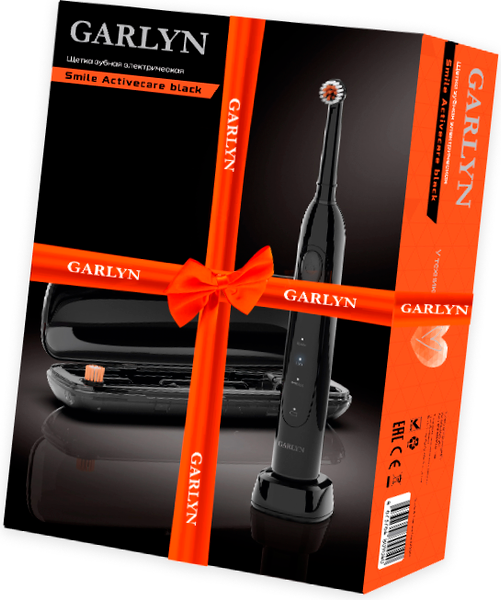 Изображение товара Электрическая зубная щетка Garlyn Smile Activecare (черный)