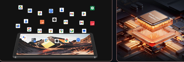 Изображение товара Планшет Cubot TAB 70 6GB/128GB с клавиатурой, мышью и чехлом (серый)