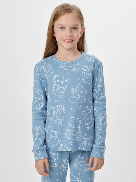 Изображение товара Пижама детская Mark Formelle 567743 (р.104-56, мишки на сине-голубом)
