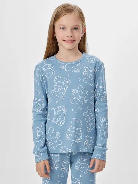 Изображение товара Пижама детская Mark Formelle 567743 (р.158-80, мишки на сине-голубом)