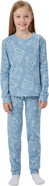 Изображение товара Пижама детская Mark Formelle 567743 (р.158-80, мишки на сине-голубом)