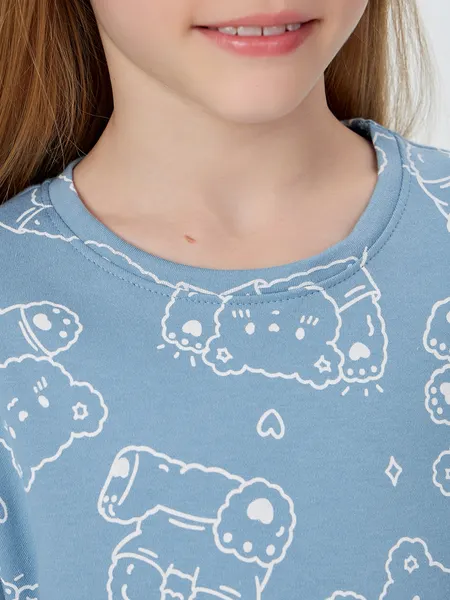 Изображение товара Пижама детская Mark Formelle 567743 (р.164-84, мишки на сине-голубом)