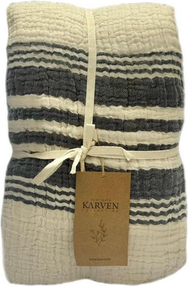 Изображение товара Плед Karven Пике муслиновый евро 220x240 / PL033 TRUVA v5/Antrasit