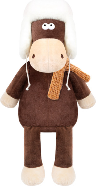 Изображение товара Мягкая игрушка Maxitoys Конь Василий в Ушанке и Шарфе / MT-250219-27