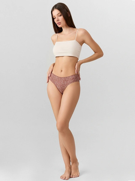 Изображение товара Трусы женские Mark Formelle 412539 (р.94, цветочки на кофейно-розовом)