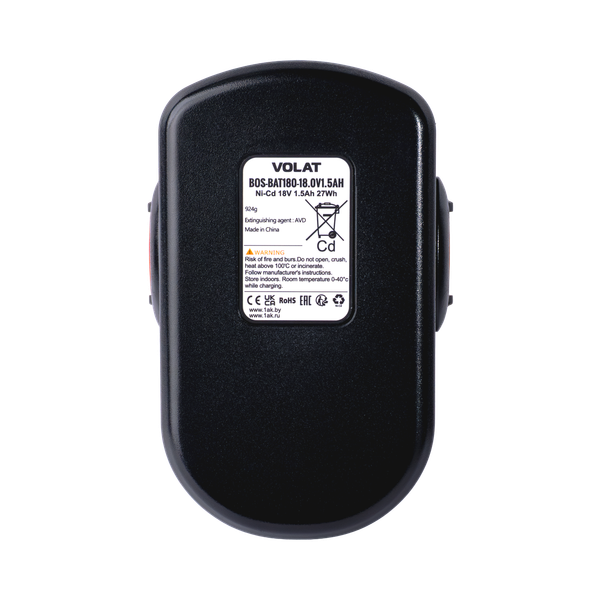 Изображение товара Аккумулятор для электроинструмента VOLAT VT-BOS-BAT180-18V1.5AH (для Bosch)