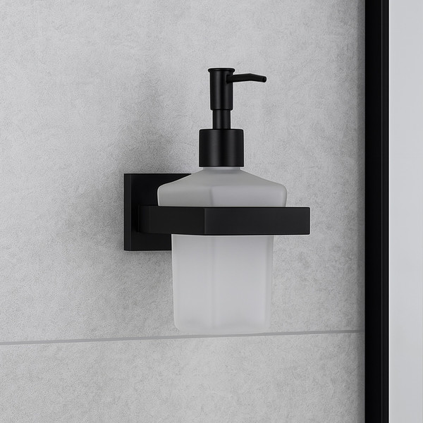 Изображение товара Набор аксессуаров для ванной и туалета Lauter 21SH71062 + 21SH71092 + 21SH71112 (Matt Black, 3 предмета)