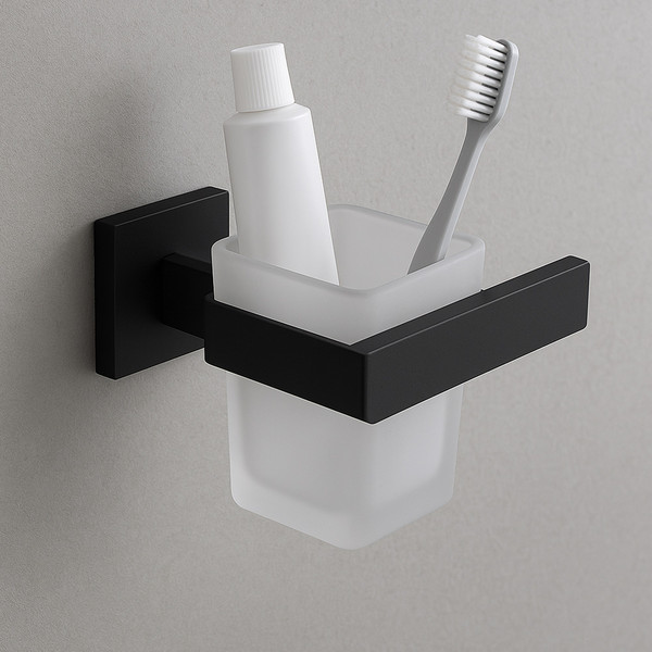 Изображение товара Набор аксессуаров для ванной и туалета Lauter 21SH71062 + 21SH71092 + 21SH71072 + 21SH71092 (Matt Black, 4 предмета)