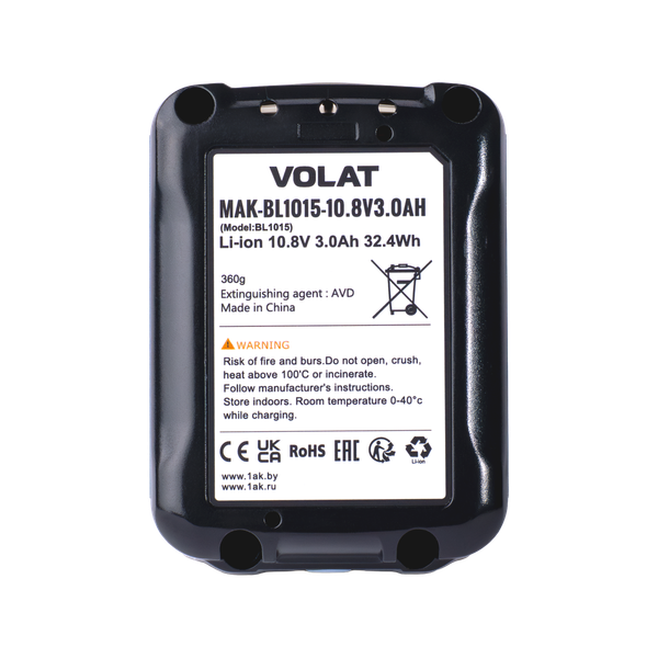 Изображение товара Аккумулятор для электроинструмента VOLAT VT-MAK-BL1015-3 (для Makita)