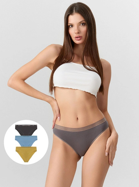 Изображение товара Комплект женских трусов Mark Formelle 412619-3 (р.102, песочный)