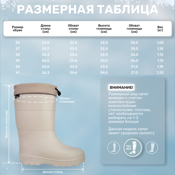 Изображение товара Сапоги резиновые O'rain Метелица / 41(СЕ)330УМ (р.38, бежевый)