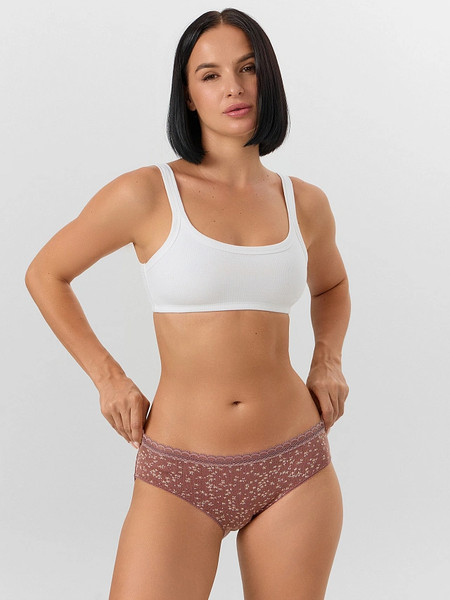 Изображение товара Трусы женские Mark Formelle 412661 (р.94, цветочки на кофейно-розовом)