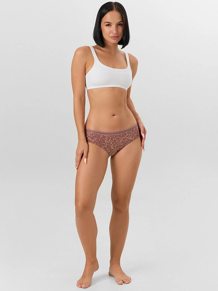 Изображение товара Трусы женские Mark Formelle 412661 (р.94, цветочки на кофейно-розовом)