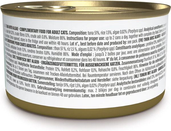 Изображение товара Влажный корм для кошек Schesir Тунец водоросли в желе (70г)