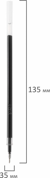 Изображение товара Набор гелевых стержней Staff 170413 (12шт, черный)