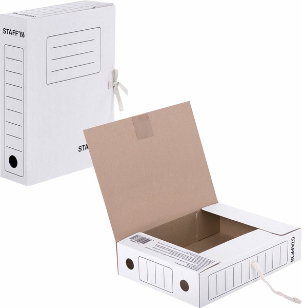 Изображение товара Коробка архивная Staff 128869 (белый)