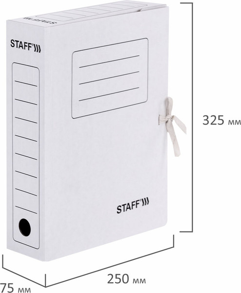 Изображение товара Коробка архивная Staff 128869 (белый)