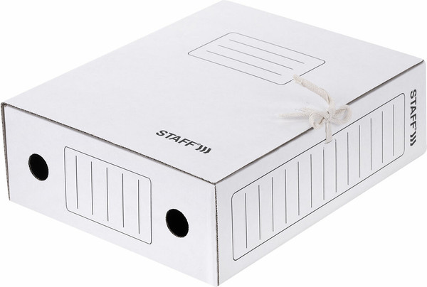 Изображение товара Коробка архивная Staff 128874 (белый)