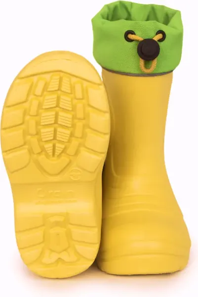 Изображение товара Резиновые сапоги детские O'rain 38(СЕ)220У (р.31-32, желтый/салатовый)