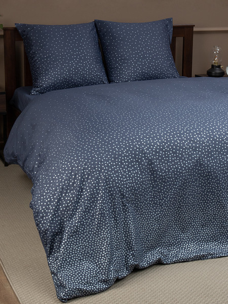 Изображение товара Комплект постельного белья Amore Mio Макосатин BZ QR Sky BL Euro Msh / 34182 (синий)