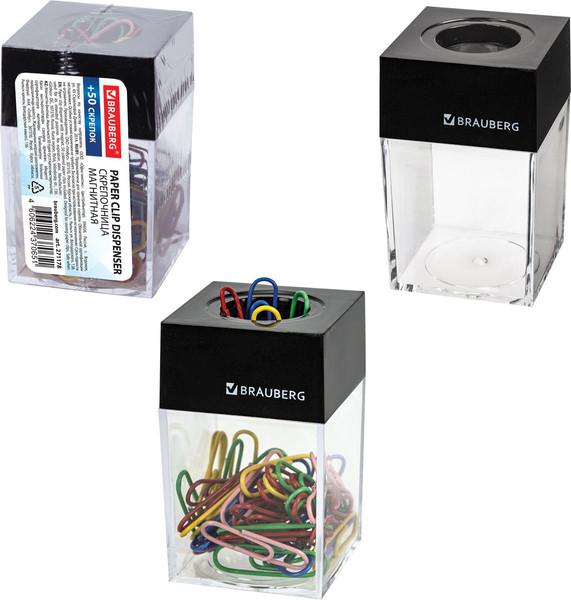 Изображение товара Подставка настольная Brauberg 271178 (со скрепками)