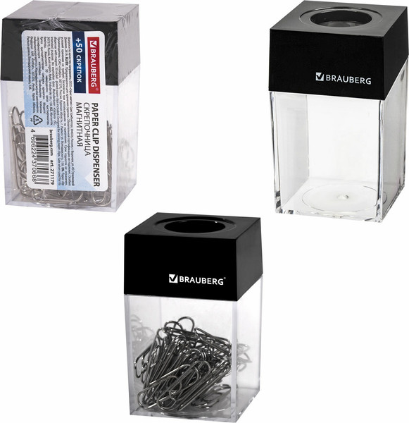 Изображение товара Подставка настольная Brauberg 271179 (со скрепками)