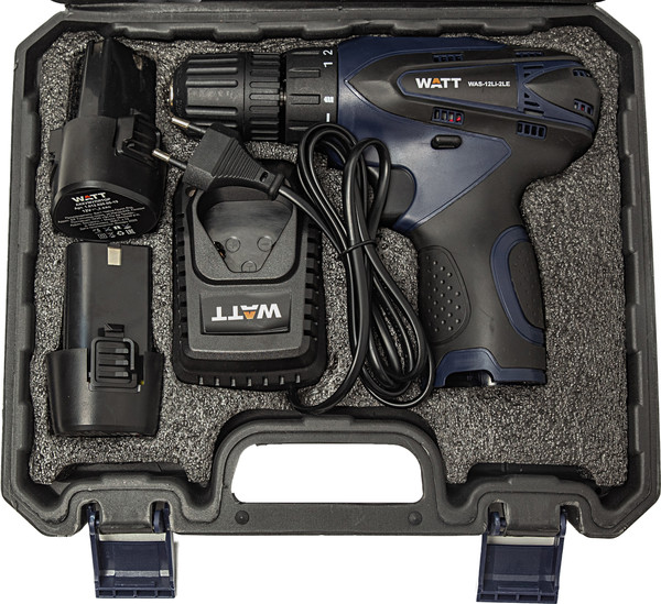 Изображение товара Аккумуляторная дрель-шуруповерт Watt WAS-12Li-2 LE (1.012.020.00)