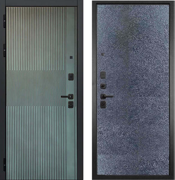 Изображение товара Входная дверь ГРАНИТ Бриони 77-1 бетон темный (96x207, левая)
