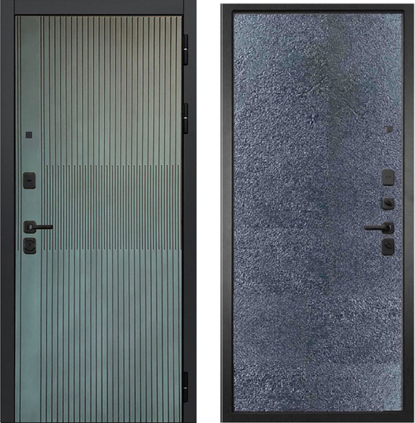 Изображение товара Входная дверь ГРАНИТ Бриони 77-1 бетон темный (86x205, правая)