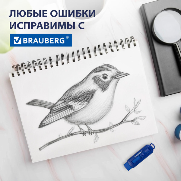 Изображение товара Ластик Brauberg Slider / 271984 (синий)