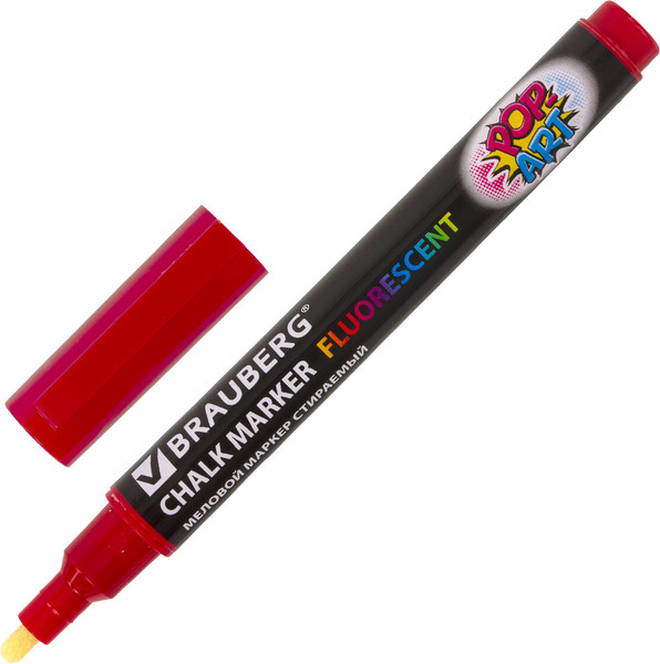 Изображение товара Маркер меловой Brauberg Pop-Art / 151521 (красный)