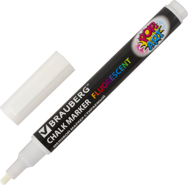 Изображение товара Маркер меловой Brauberg Pop-Art / 151519 (белый)