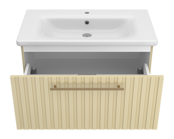 Изображение товара Тумба с умывальником Brevita Alicante 80 / ALI-09080-4601Я+13080-KL