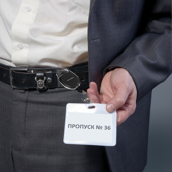 Изображение товара Держатель для бейджа Brauberg 238237 (черный)