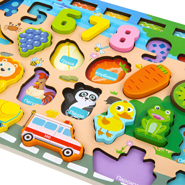 Изображение товара Сортер Brauberg Kids. Монтессори. С магнитной рыбалкой / 665243