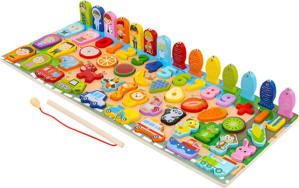 Изображение товара Сортер Brauberg Kids. Монтессори. С магнитной рыбалкой / 665243