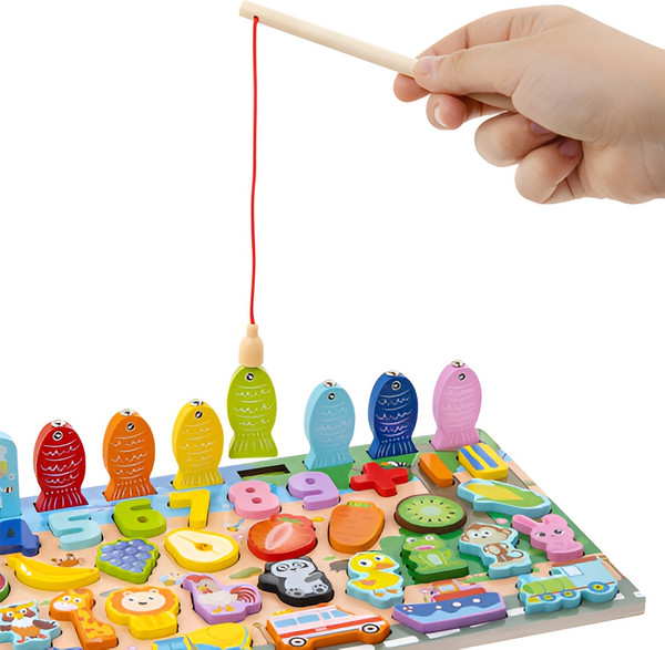 Изображение товара Сортер Brauberg Kids. Монтессори. С магнитной рыбалкой / 665243