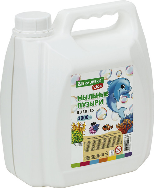 Изображение товара Раствор для мыльных пузырей Brauberg Kids / 665456 (3л)