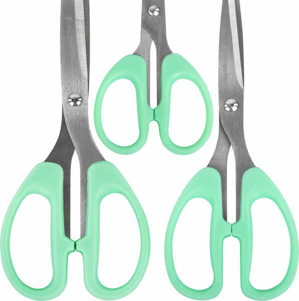 Изображение товара Набор ножниц канцелярских Brauberg Classic Pro / 272979 (3шт, мятный)