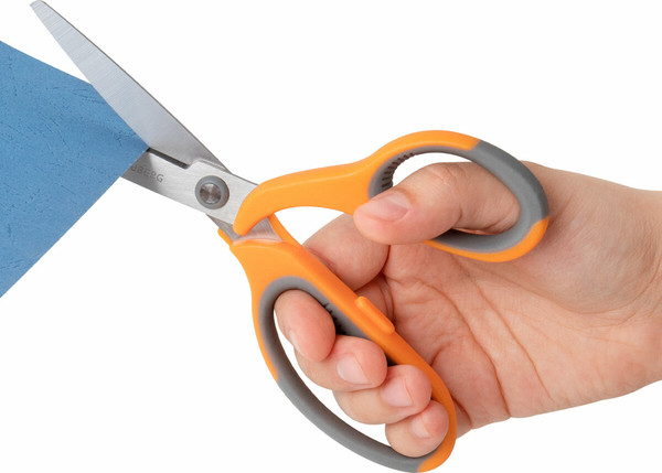 Изображение товара Набор ножниц канцелярских Brauberg Professional / 272981 (3шт, серый/оранжевый)