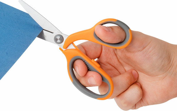 Изображение товара Набор ножниц канцелярских Brauberg Professional / 272981 (3шт, серый/оранжевый)