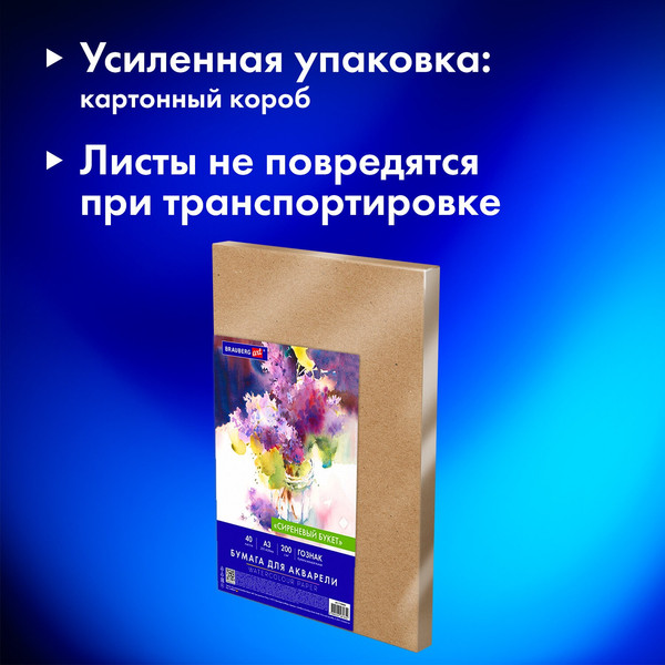 Изображение товара Набор бумаги для рисования Brauberg Art Classic / 116886 (40л)