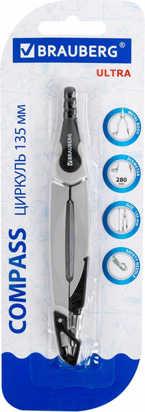 Изображение товара Циркуль Brauberg Ultra / 210817 (графитовый)