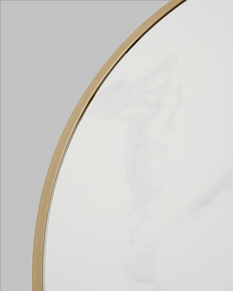 Изображение товара Журнальный столик Stool Group Калисто 90x90 / ECT-316-BRCG (светлая и темная керамика/сталь шампань)