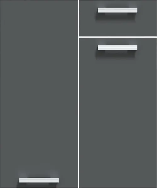 Изображение товара Кухонный гарнитур Интерлиния Мила Лайт 3.3-ПМ1-2  (бетон портленд/антрацит/травертин серый)